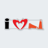 JDM I Love Cone Sticker