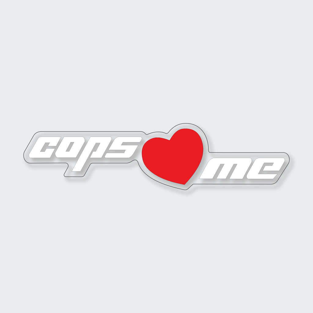 JDM Heart Cops Love Me Sticker