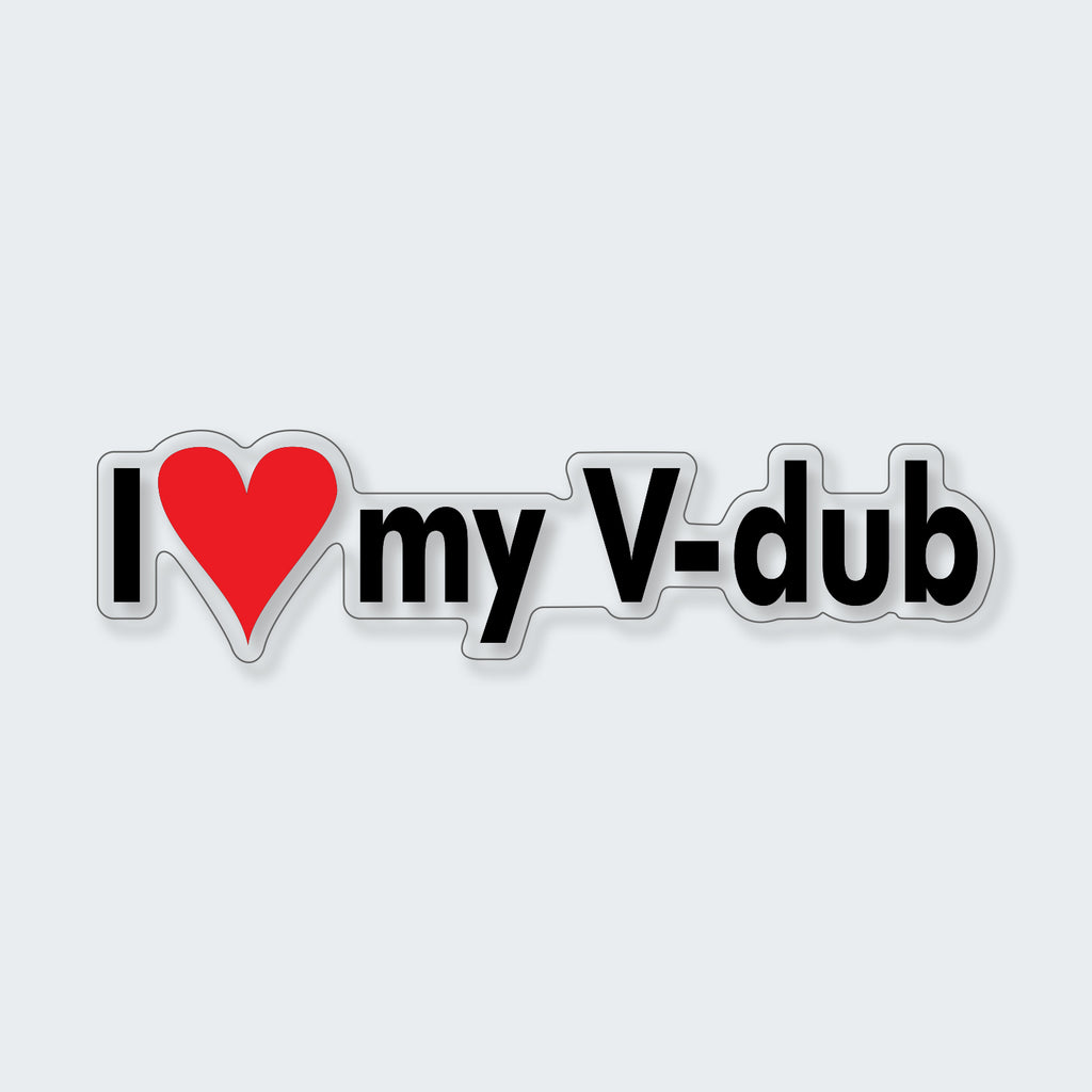 JDM I Love My V-dub Sticker