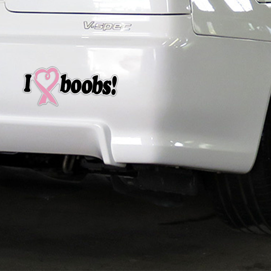 I Love Boobies Vinyl Decal Sticker