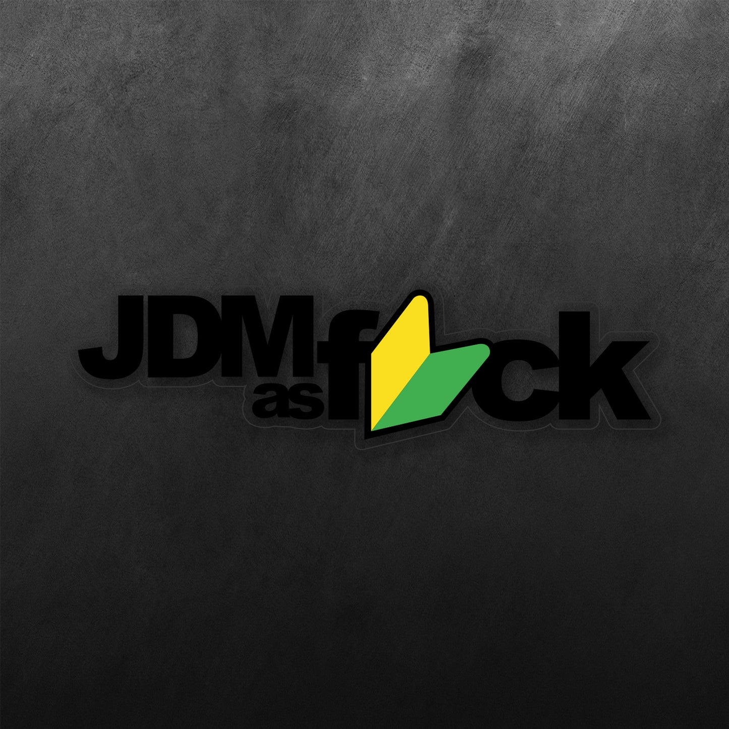 JDM As Fuck Yellow Sticker