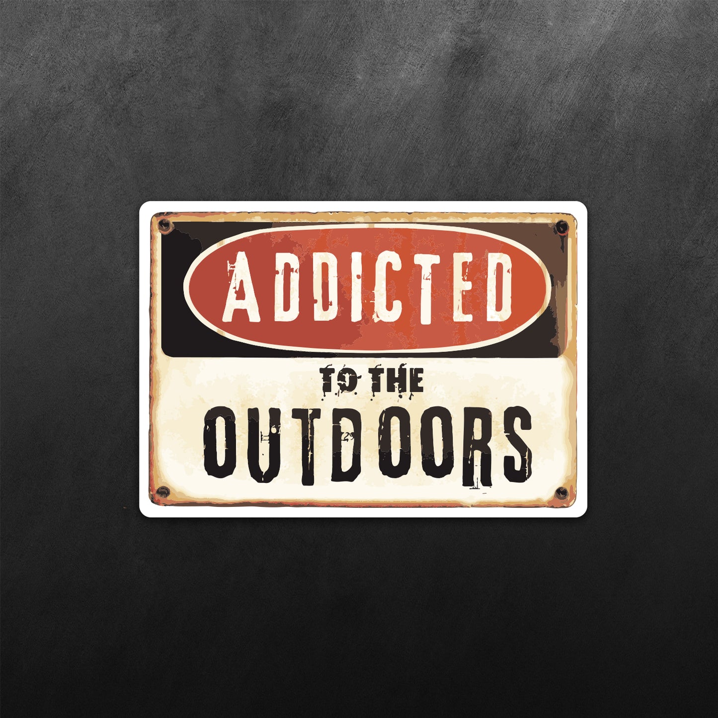 Addicted To The Outdoors Sticker