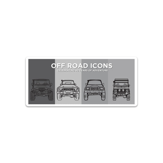 Off Road 40 Years of Adventure Sticker for Toyota