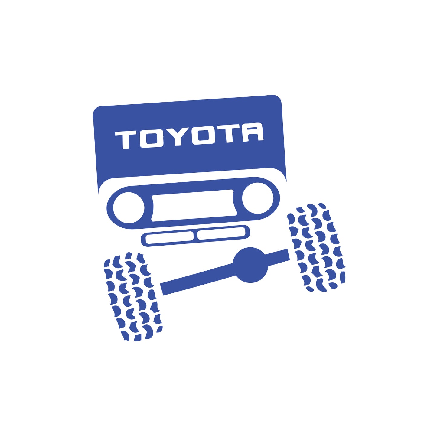 Face Front View Sticker for FJ40