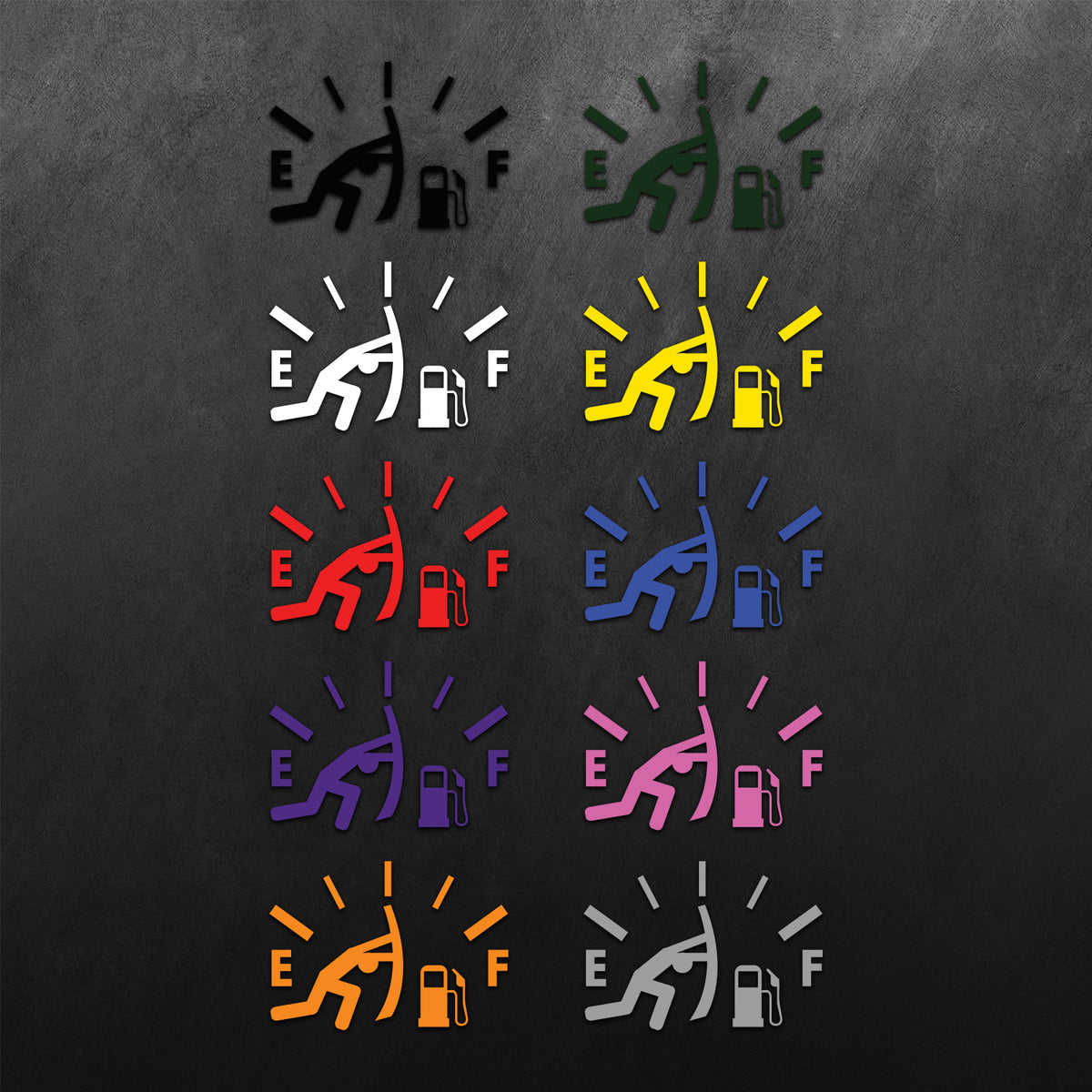 Gas Check Sticker Gasoline Indicator Sticker – Retrobot
