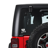 Face Front View Sticker for Jeep