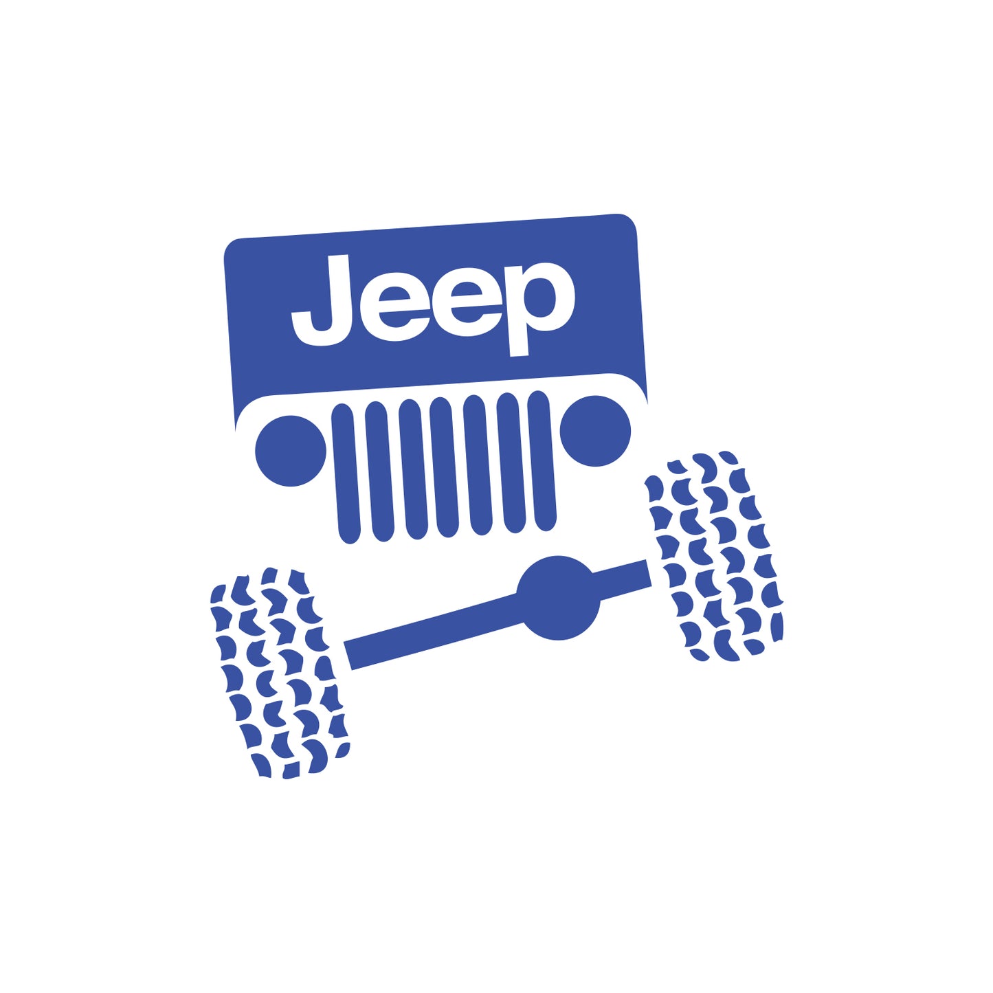 Face Front View Sticker for Jeep