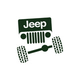Face Front View Sticker for Jeep