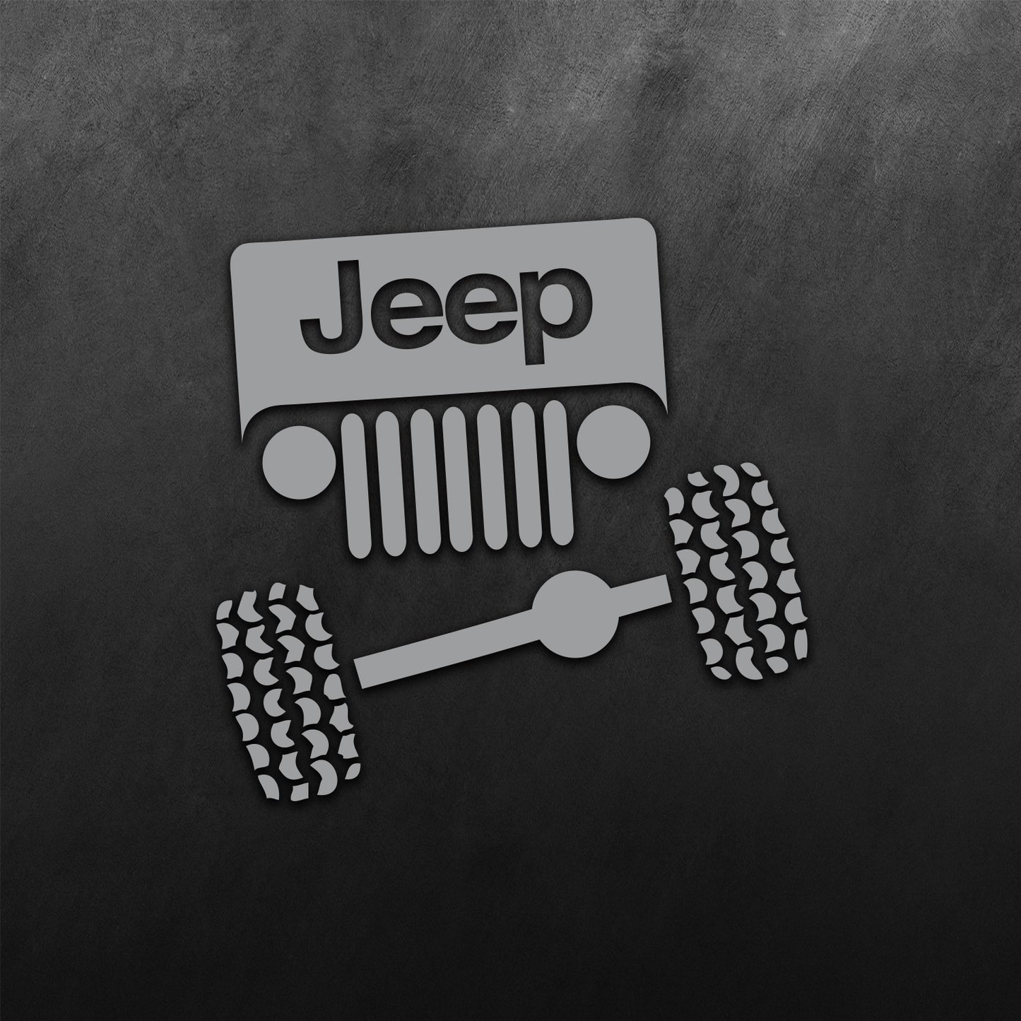 Face Front View Sticker for Jeep