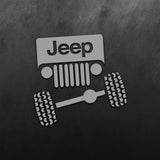 Face Front View Sticker for Jeep