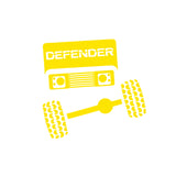 Front View Sticker for Land Rover Defender