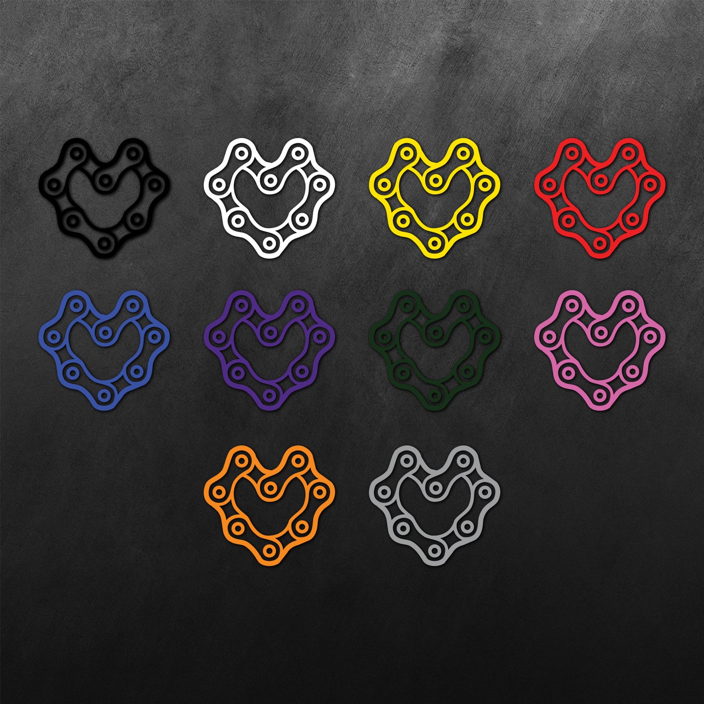 Heart Chain Sticker