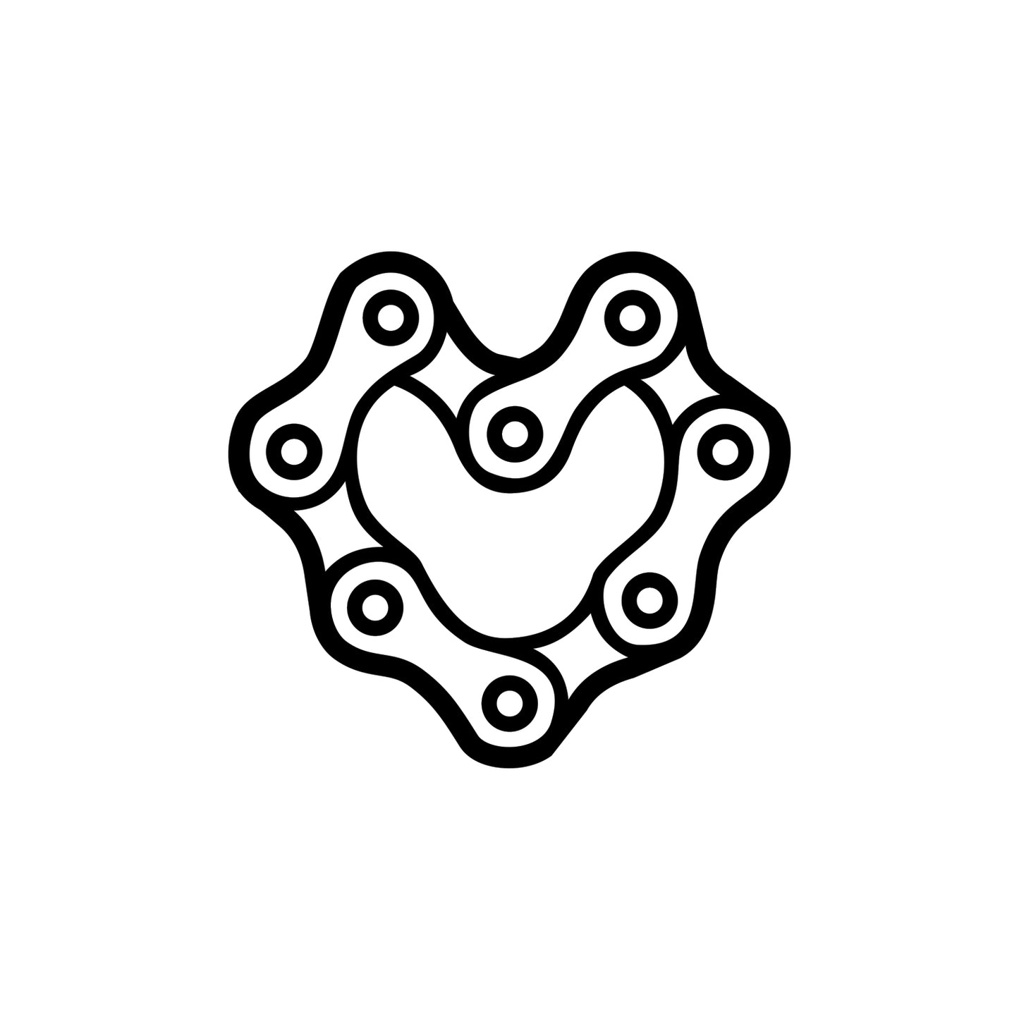 Heart Chain Sticker