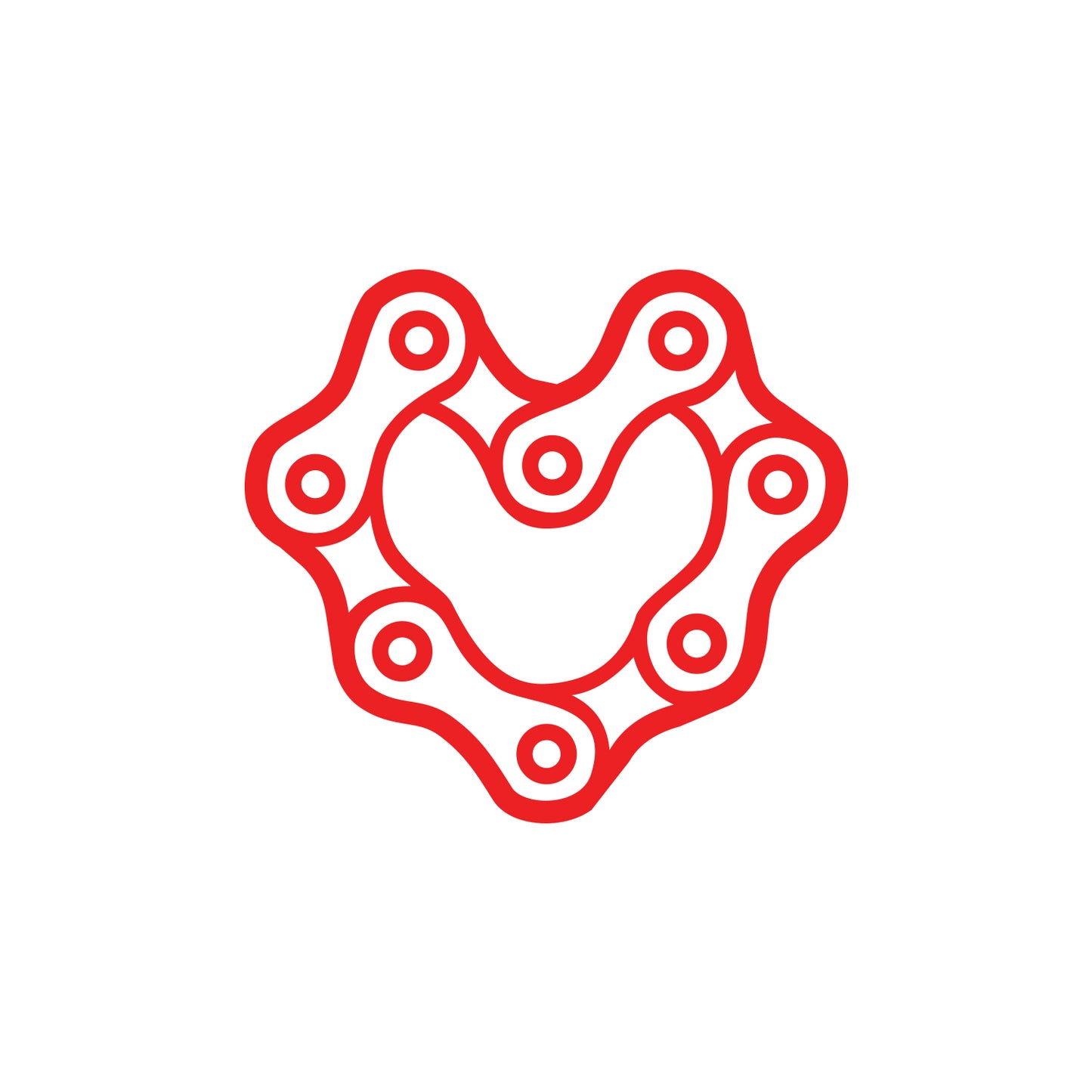 Heart Chain Sticker