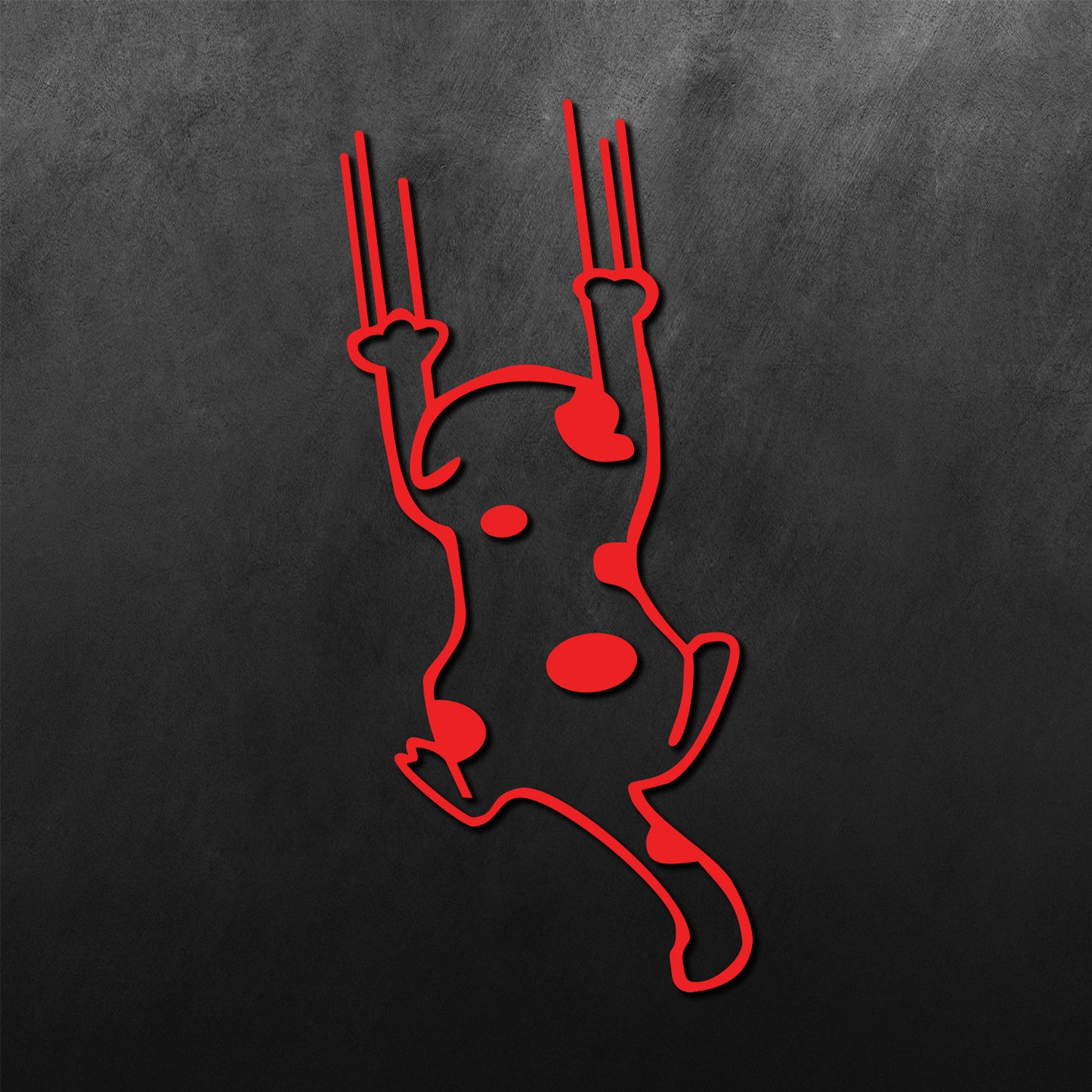 Clawed Sticker Cat