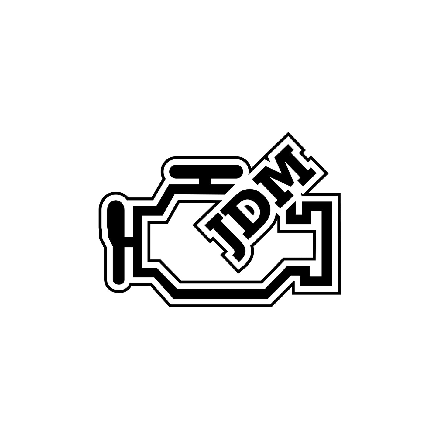 Check Engine Light JDM Sticker