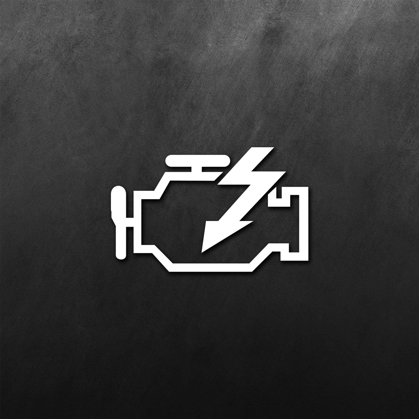 Check Engine Light Sticker