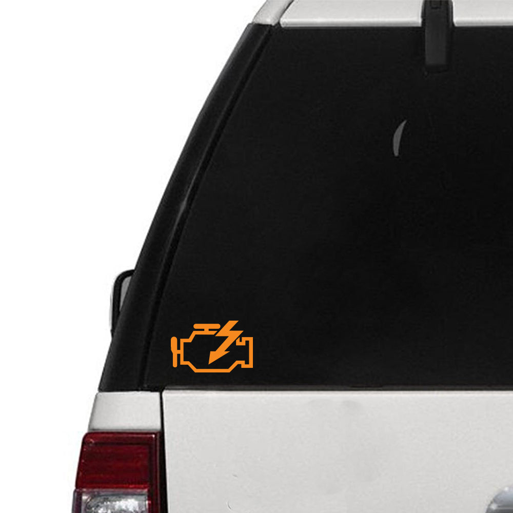 Check Engine Light Sticker