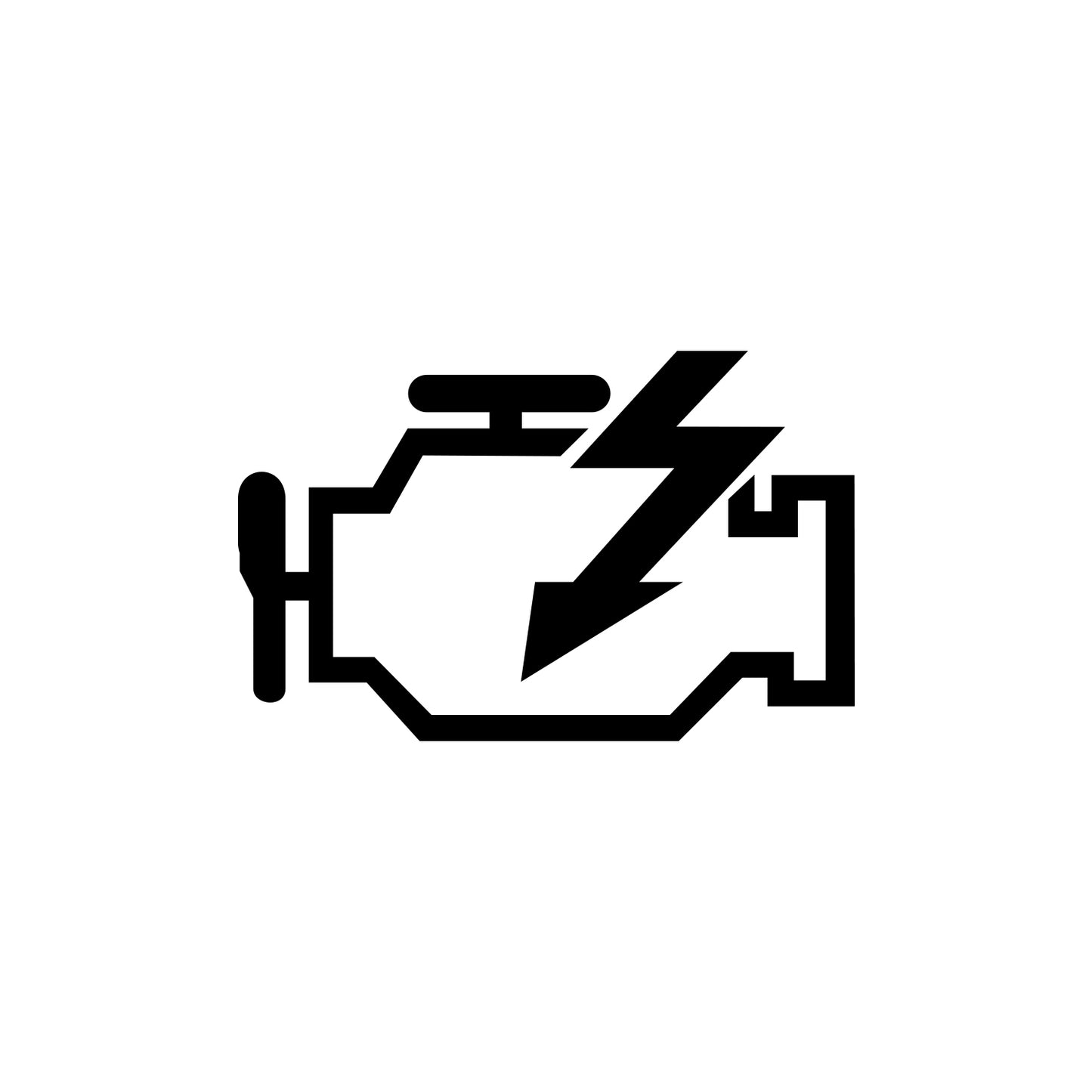 Check Engine Light Sticker