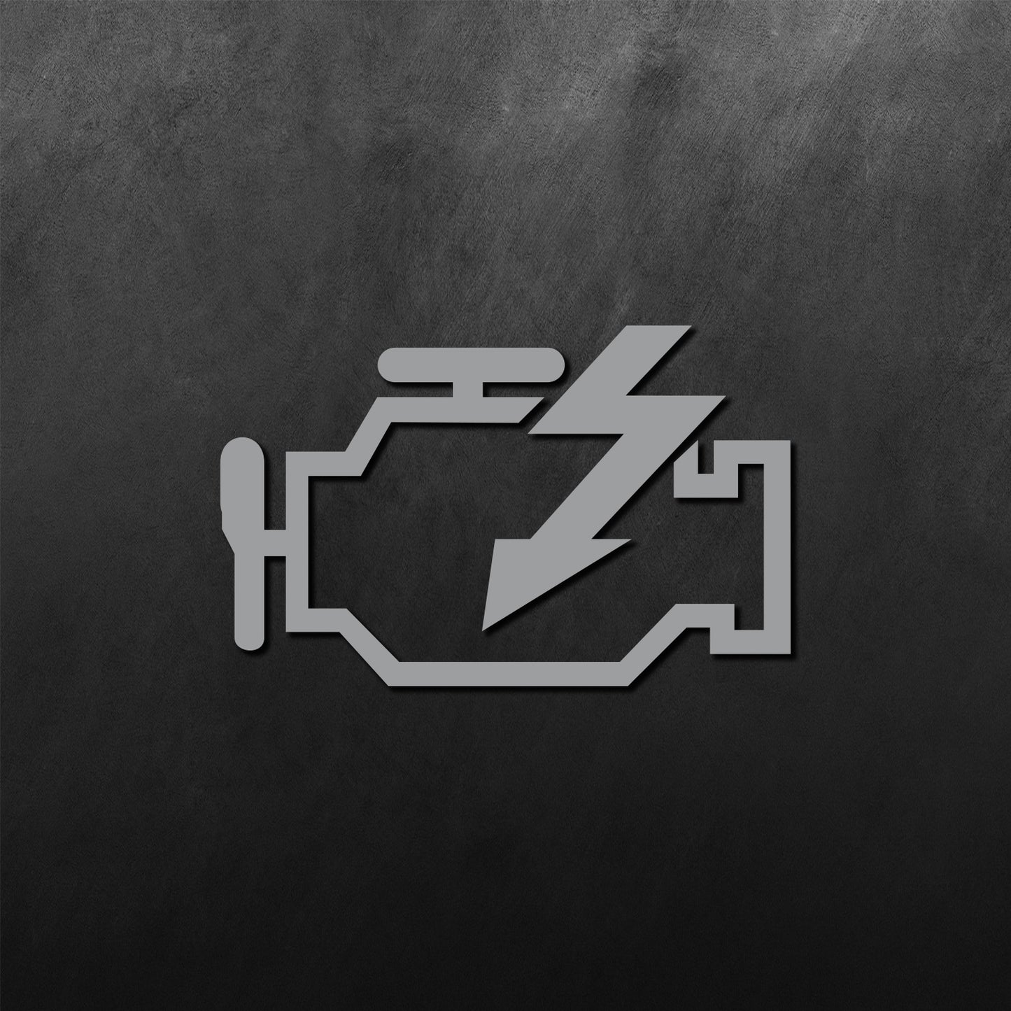 Check Engine Light Sticker