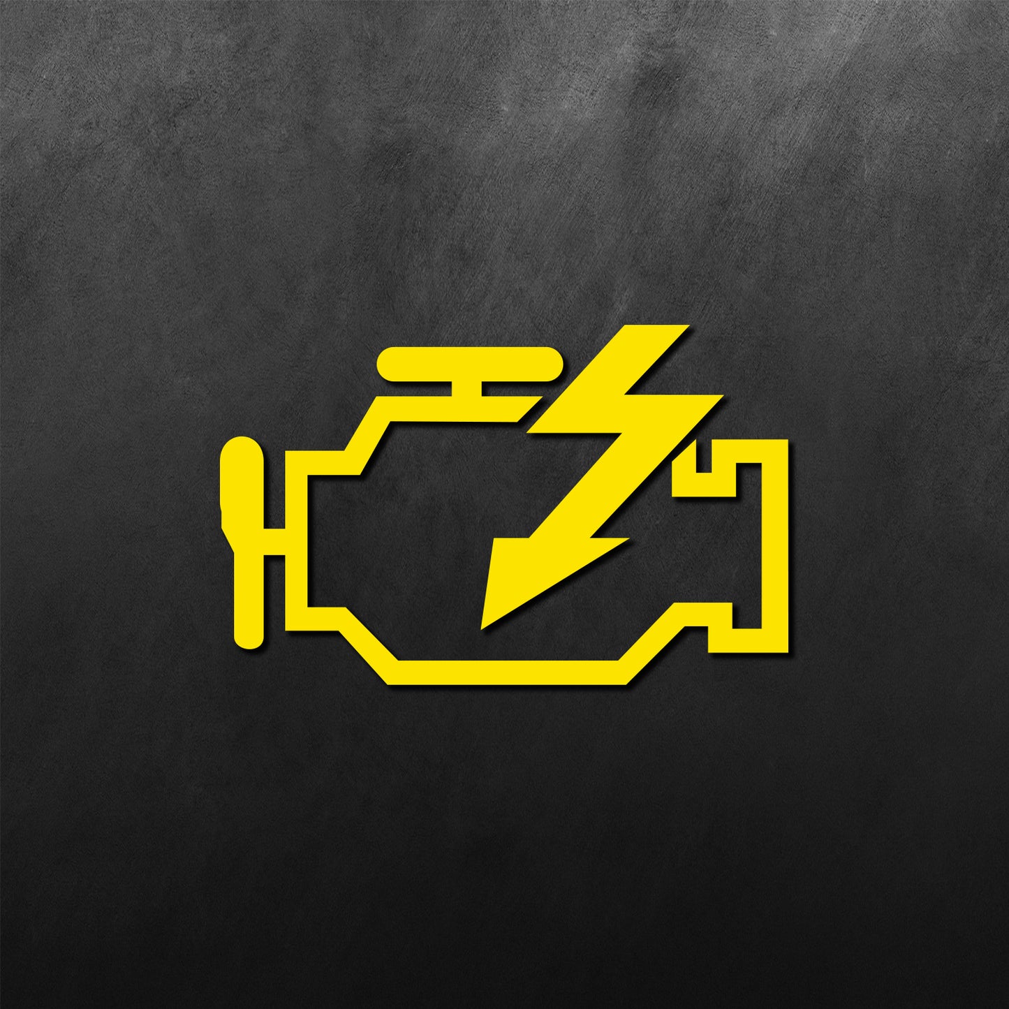 Check Engine Light Sticker
