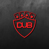 Dub Card Shild Sticker