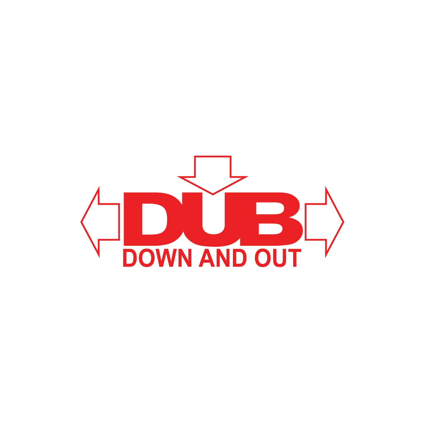 Dub Down And Out Sticker