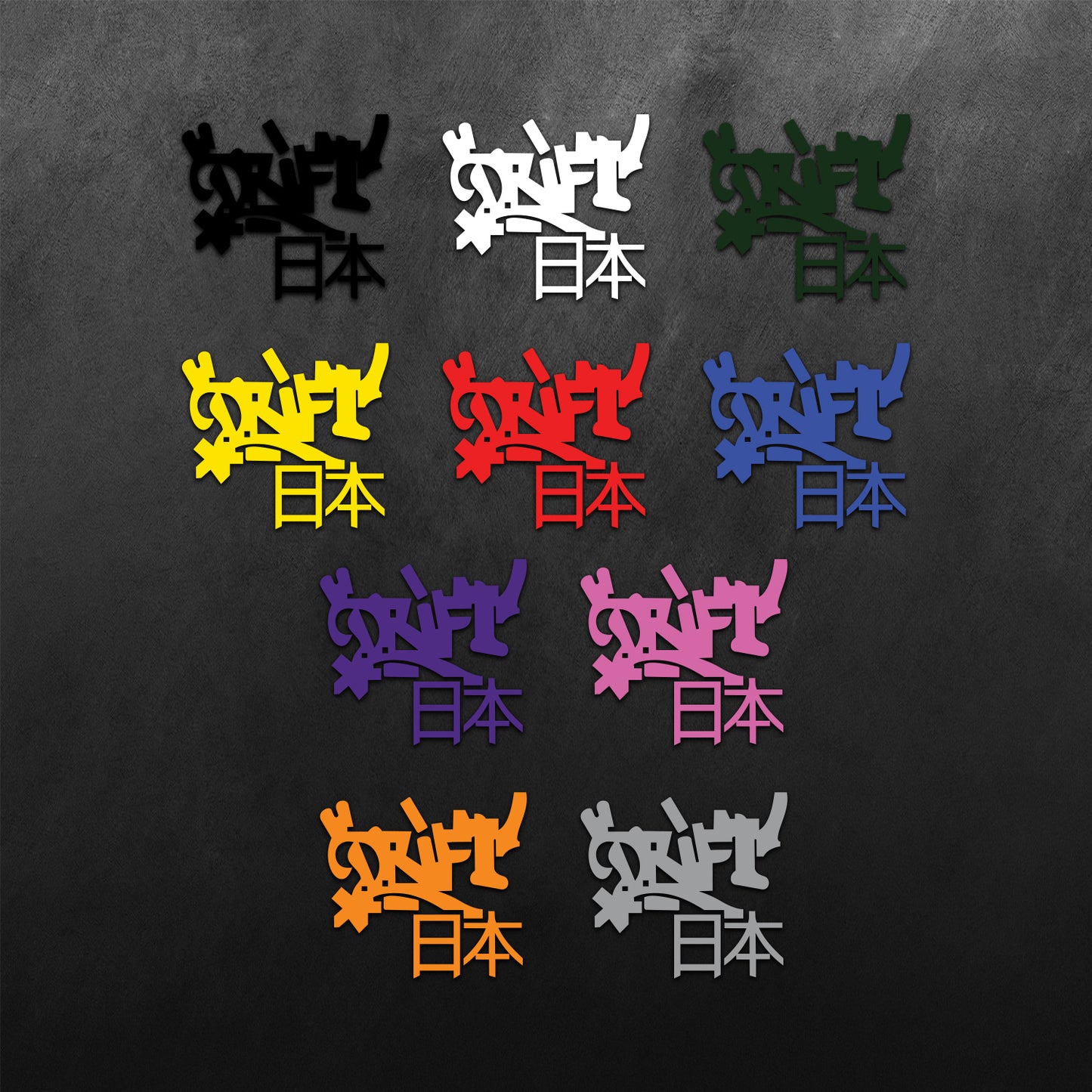 Graffiti Drift Japan Sticker