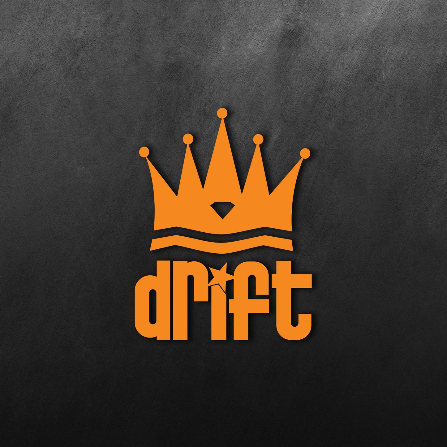 Drift King Crown Sticker