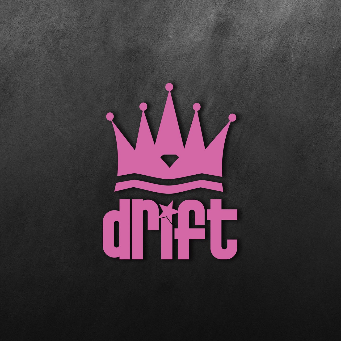 Drift King Crown Sticker