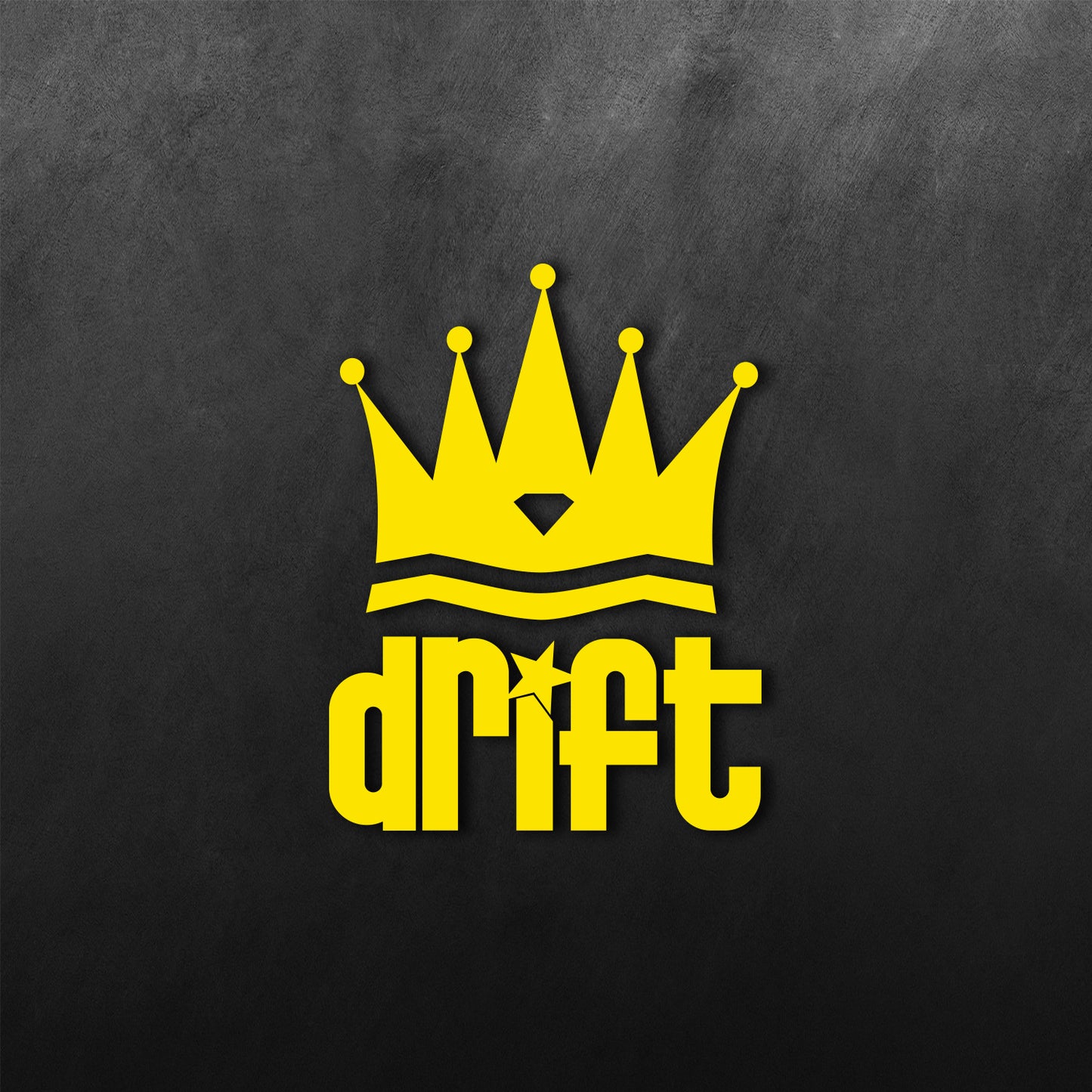 Drift King Crown Sticker