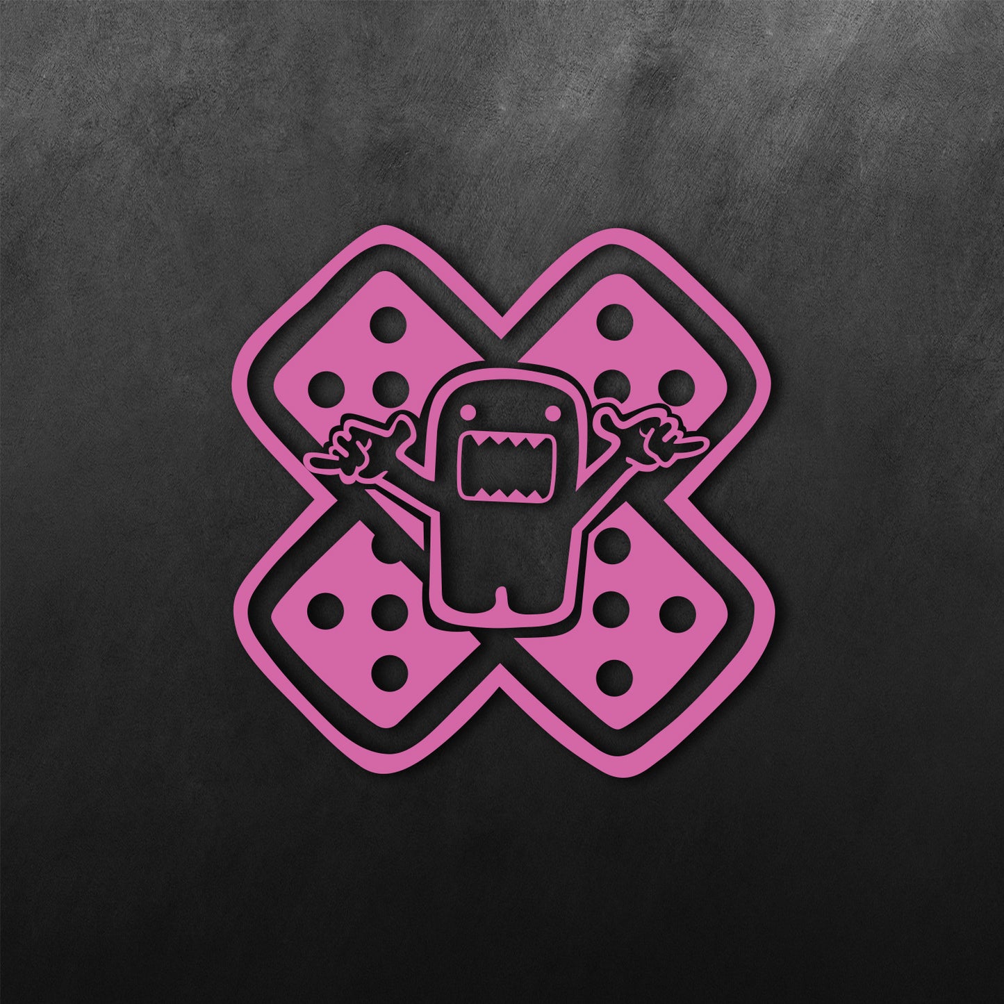 Domo Metal Sticker