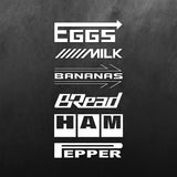 Egg Milk Bananas Bread Ham Pepper Sticker