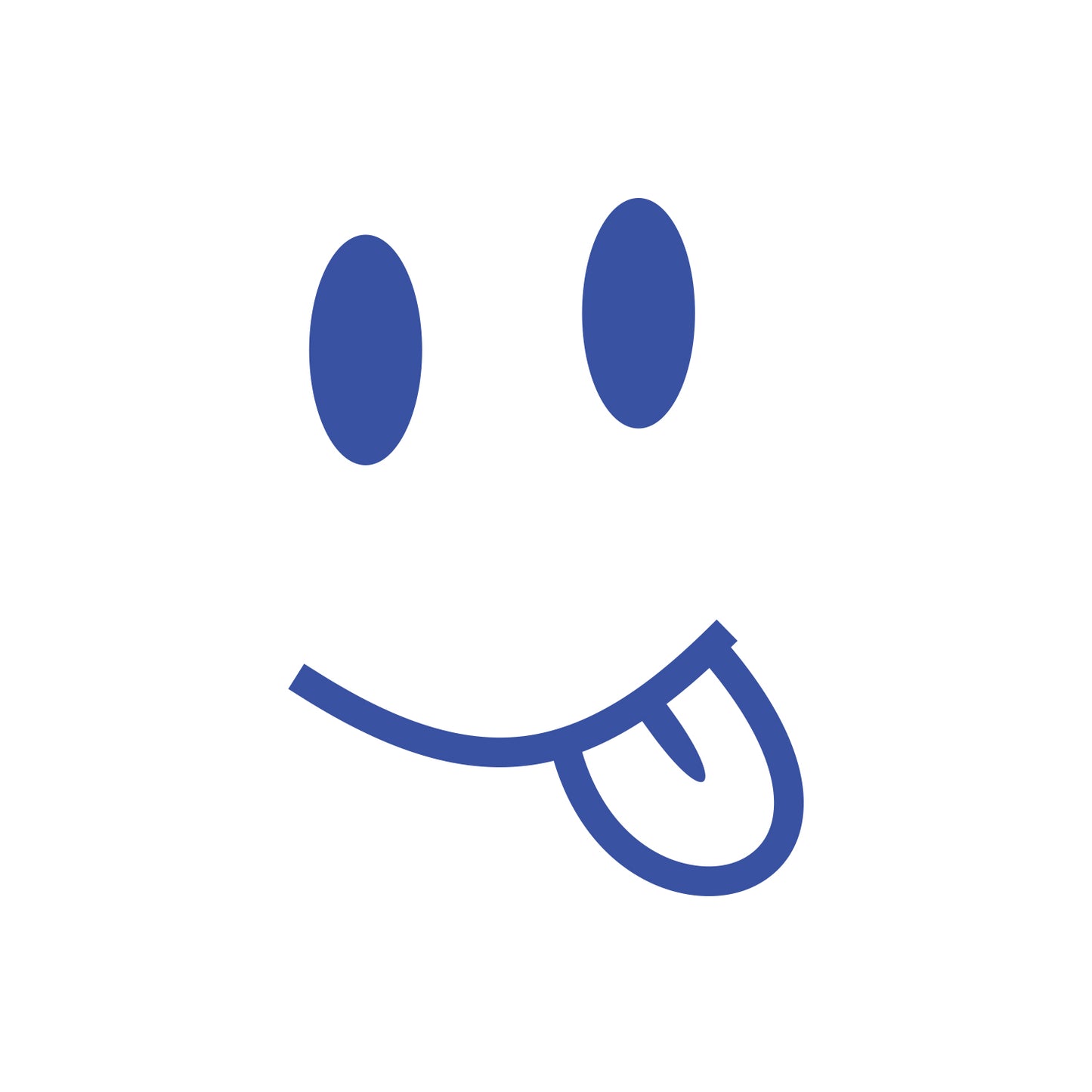 Emoticon Smile Tongue Sticker