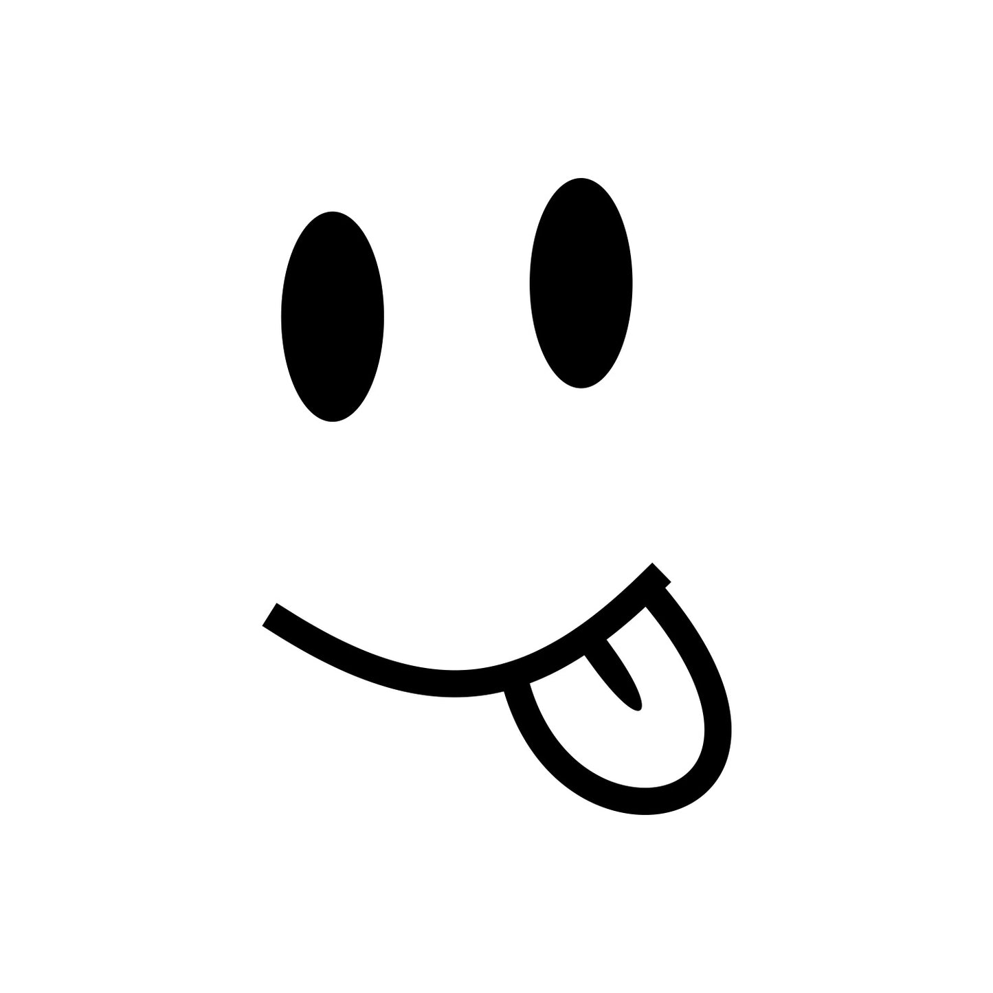 Emoticon Smile Tongue Sticker