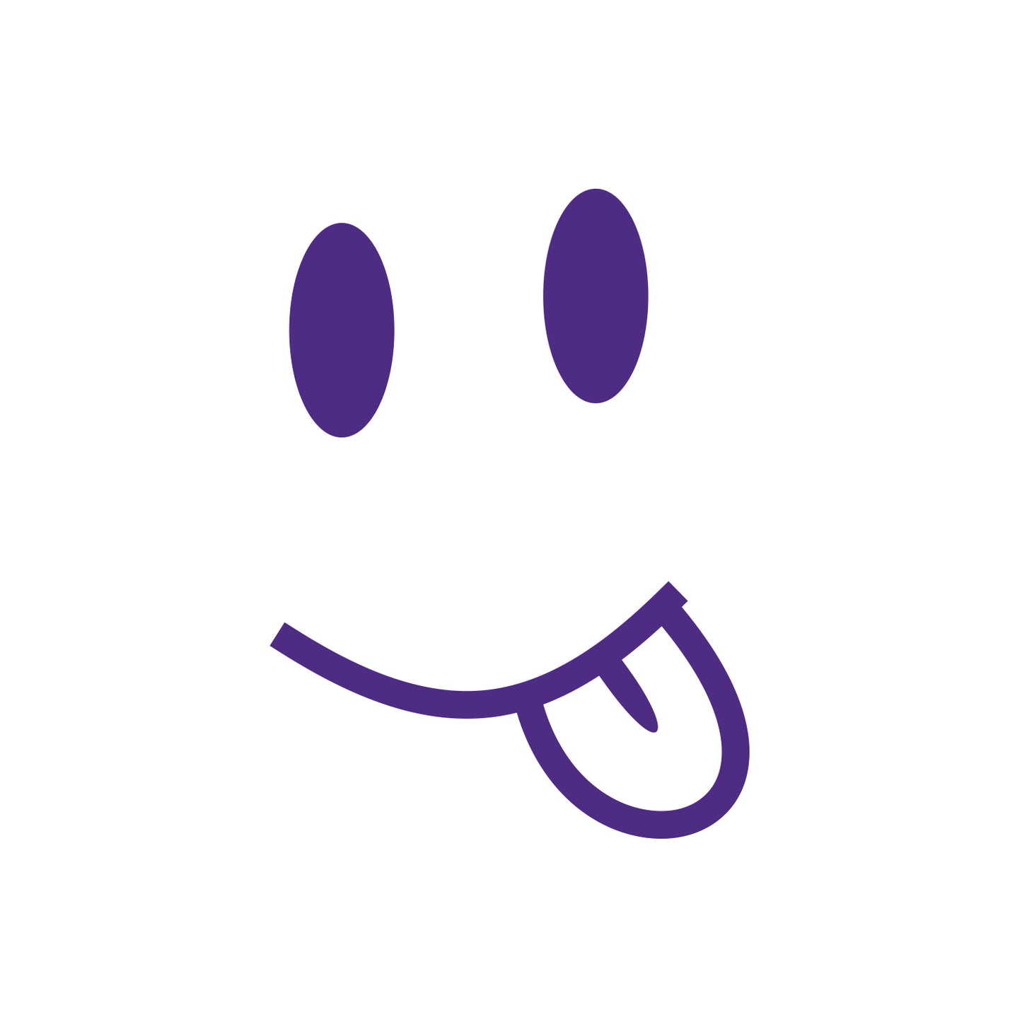Emoticon Smile Tongue Sticker