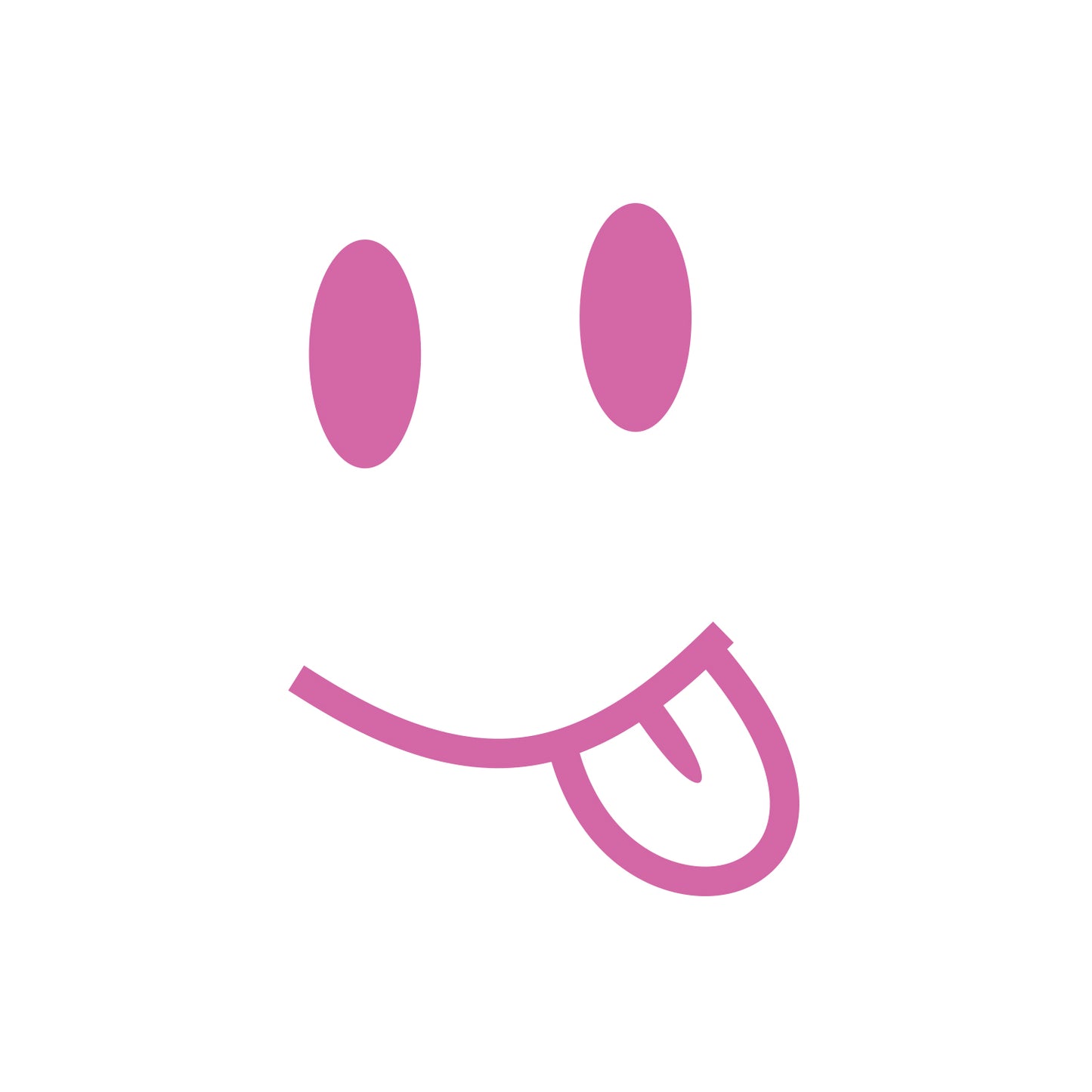Emoticon Smile Tongue Sticker