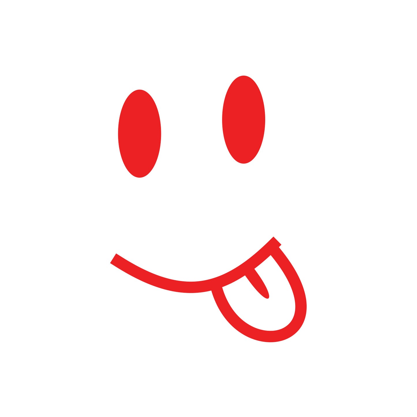 Emoticon Smile Tongue Sticker
