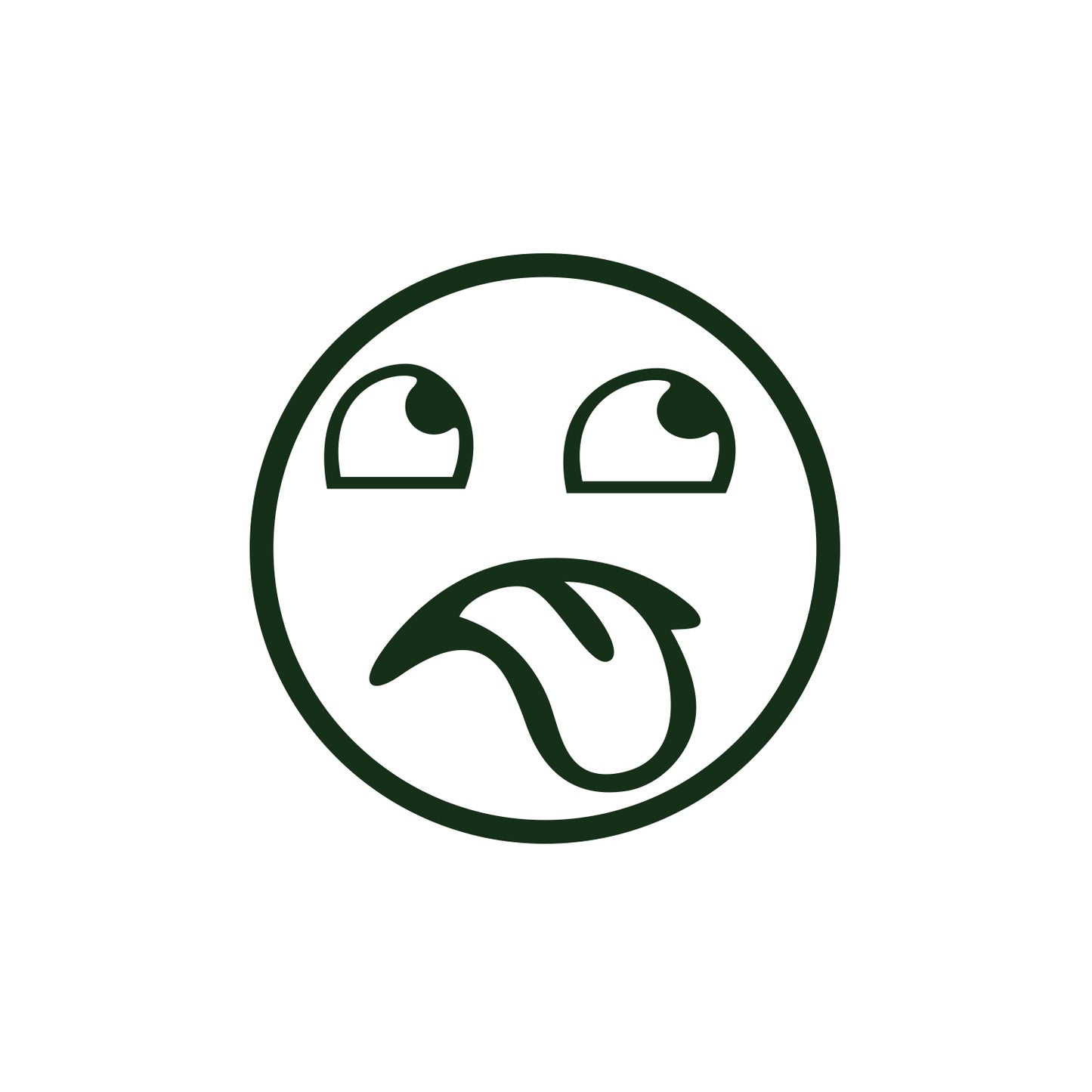 Emoticon and Tongue Out JDM Sticker