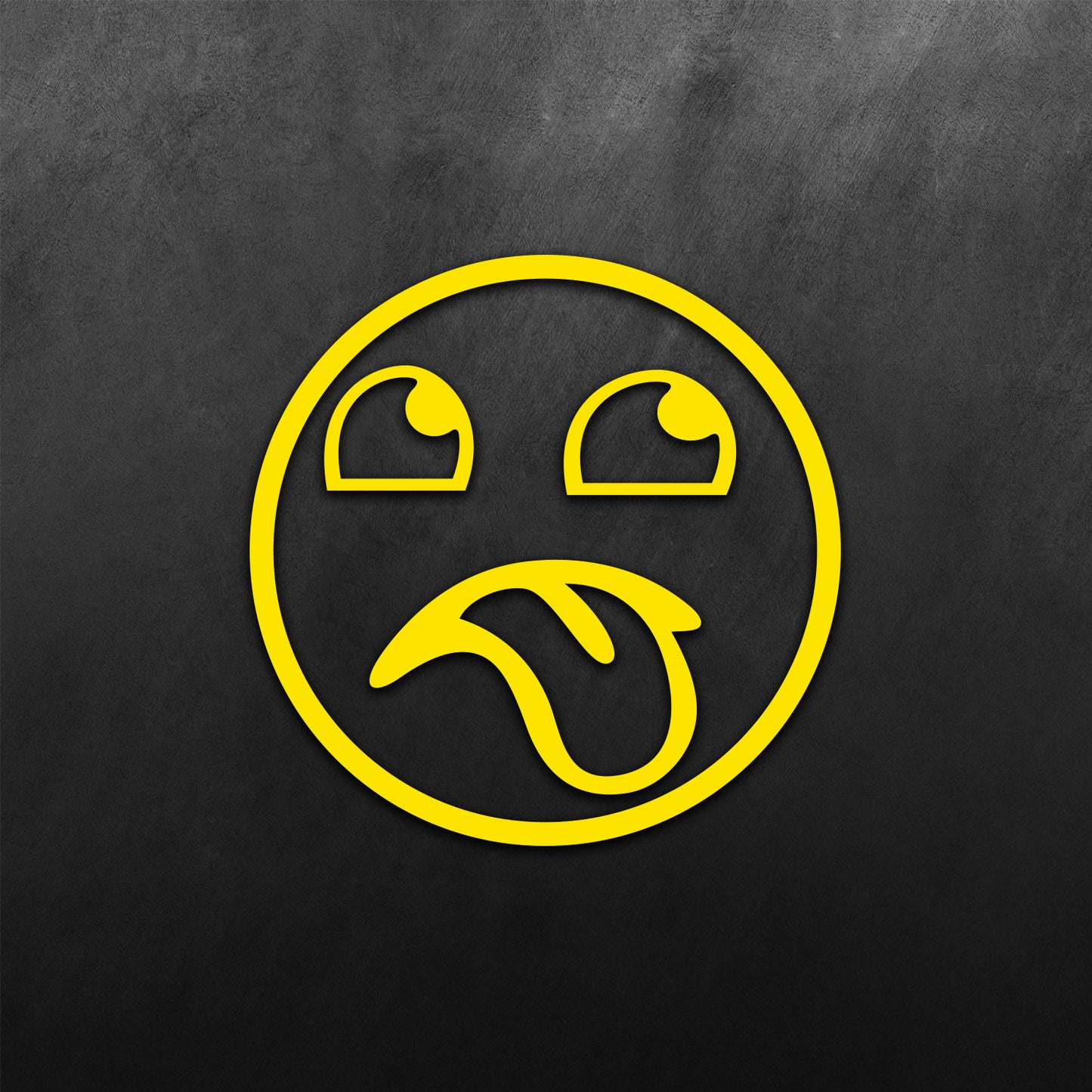 Emoticon and Tongue Out JDM Sticker