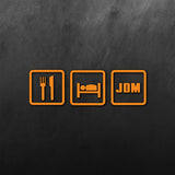 Eat Sleep JDM Sticker