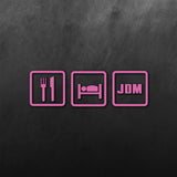 Eat Sleep JDM Sticker