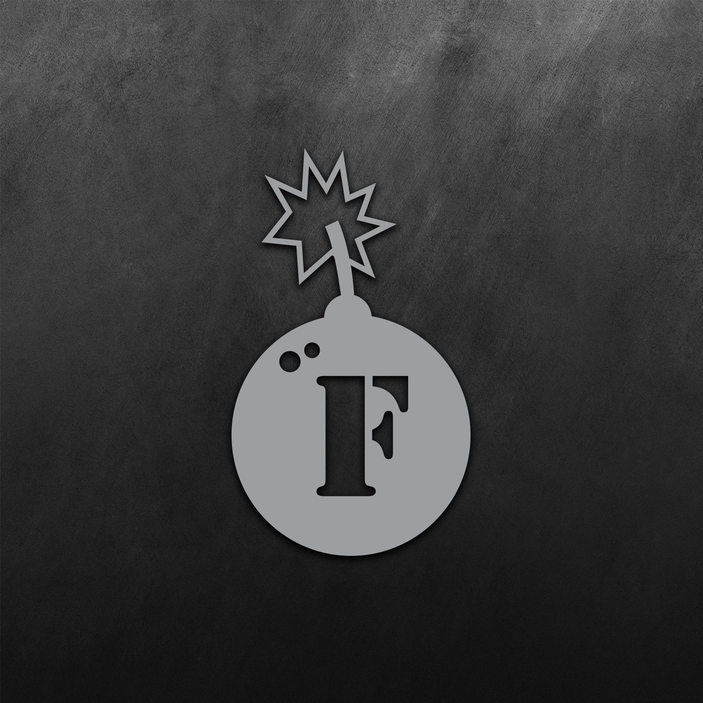 F Bomb Catch Fire Sticker