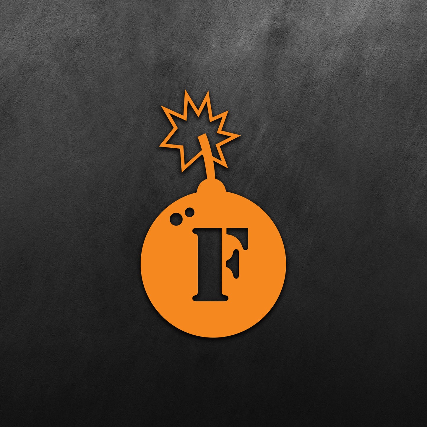 F Bomb Catch Fire Sticker