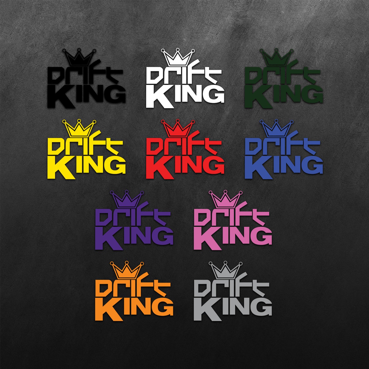 Graffiti Drift King Sticker