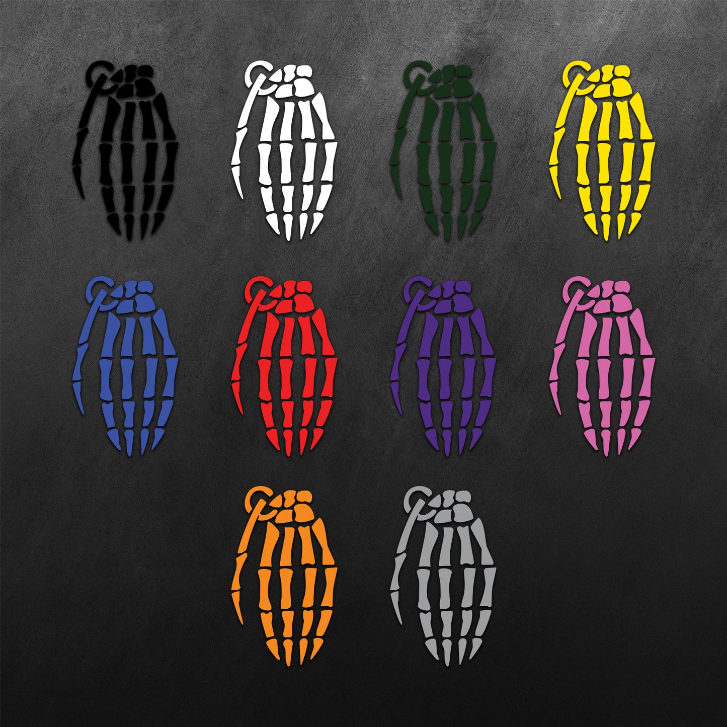 Grenade (Hand Skeleton) Sticker