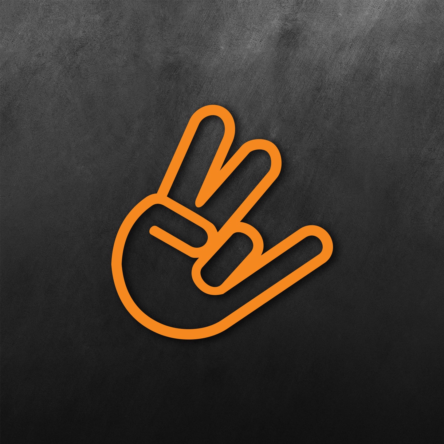 JDM Hand Peace and Pinky Sticker