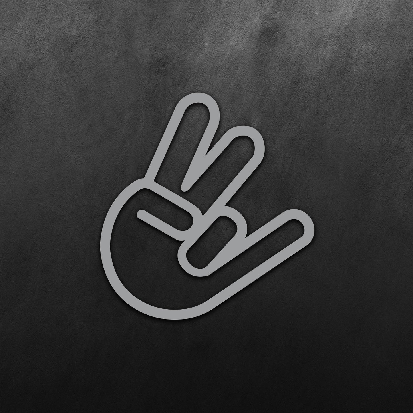 JDM Hand Peace and Pinky Sticker