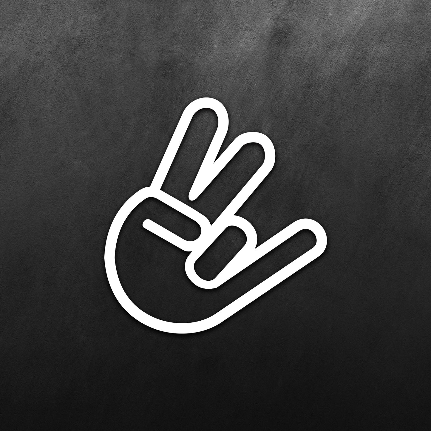 JDM Hand Peace and Pinky Sticker