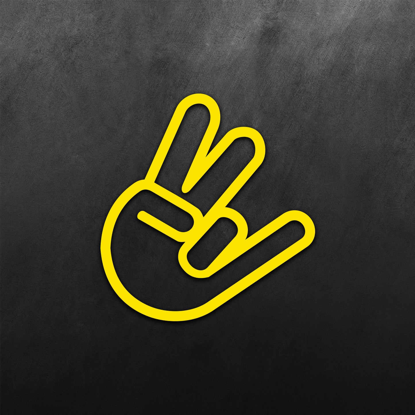JDM Hand Peace and Pinky Sticker